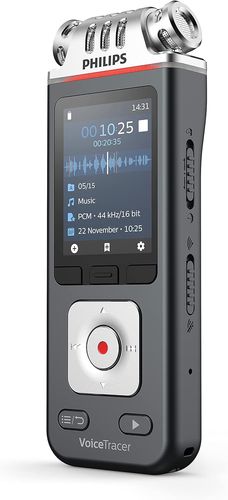 מקליט PHILIPS High-res DVT8110 סטריאו+זום 8G חריץ להרחבת זכרון מסך 2