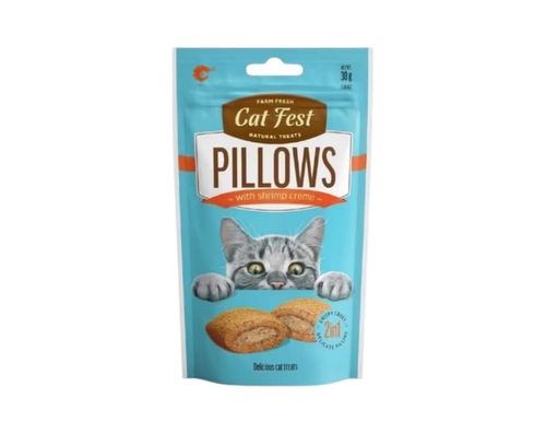 CAT FEST חטיף כריות לחתול בטעם שרימפס 30 גרם