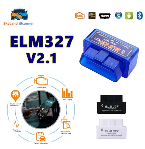 סורק תקלות לרכב OBD2 Bluetooth 5.1 דגם ELM327 V2.1 MINI – קורא קודי תקלות לרכב אנדרואיד
