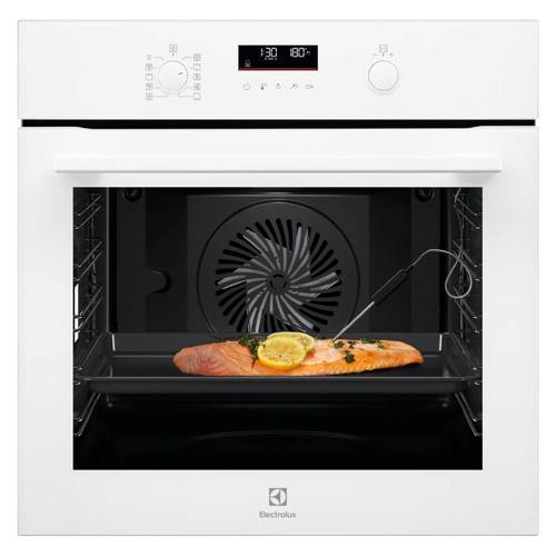 תנור בנוי פירוליטי 71 ליטר Electrolux EOP7422V AirFry SenseCook זכוכית לבנה | גרמניה