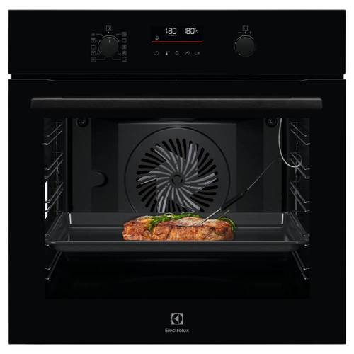 תנור בנוי פירוליטי 71 ליטר Electrolux EOP7422K AirFry SenseCook זכוכית שחורה | גרמניה
