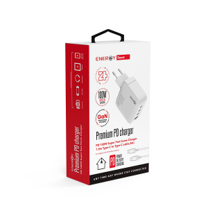 מטען בית ENERGY Premium  PD100W with C to C 1.5M cable 