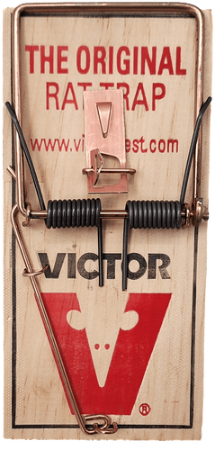 מלכודת קפיץ VICTOR מקורית לחולדות עשויה עץ איכותי מארה