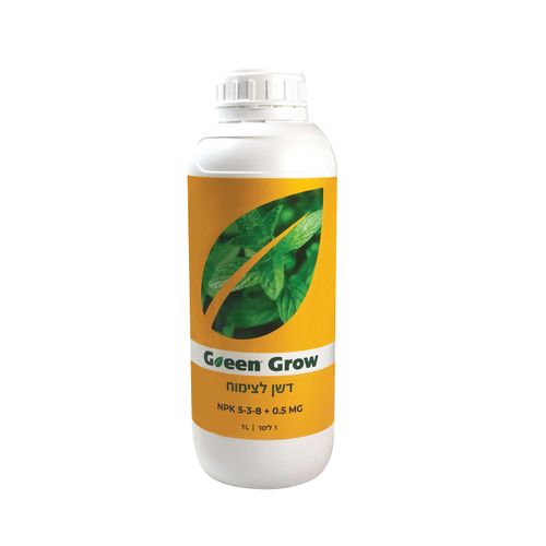 דשן נוזלי GREEN BLOOM באיכות פרימיום לעידוד צמיחה. הרכב מאוזן 5% חנקן, 3% זרחן, 8% אשלגן + יסודות קורט. מחיר 58₪. הזמינו עכשיו!