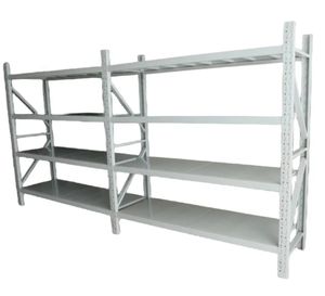 יחידת מדפים מודולרית למחסן - מרותכת ללא ברגים 200*400*60 ס"מ | דגם תעשייתי עומס 200 ק"ג למדף!