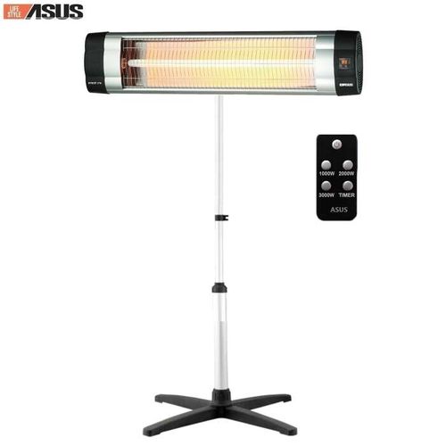 תנור חימום אינפרא אדום 3000W עם שלט רחוק וחצובה מתכווננת - פתרון חימום מושלם לשימוש פנימי וחיצוני