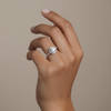 טבעת כסף "ניצוץ נצחי" 925 סטרלינג