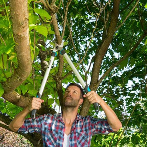 מזמרת ענפים GARDENA 680B Classic איכות גרמנית עם להבי פלדה מצופים וידיות חסונות לחיתוך ענפים עד קוטר 35 מ