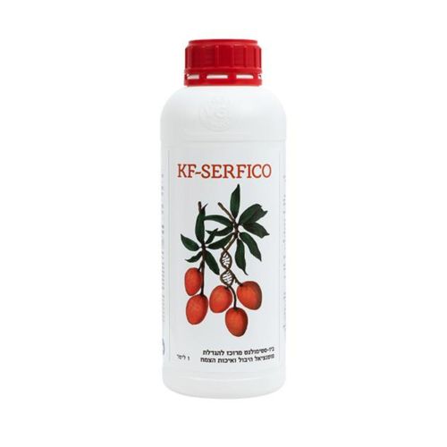 דשן נוזלי טבעי ביו אורגני KF-SERFICO בנפח 1 ליטר לעידוד צמיחה והשרשה, מכיל מיצוי אצות עשיר ומיצוי ספונין טבעי מצמחים מדבריים, מק