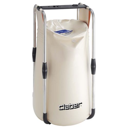 מיכל השקייה נייד CLABER Aqua-Magic Tank 80 ליטר עם מסגרת אלומניום, עיצוב מתקפל לגינה ומרפסת