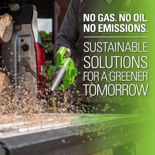 שואב מפוח רב תכליתי GREENWORKS דגם 99506-7 24V קומפקטי ועוצמתי במשקל 1.1 ק
