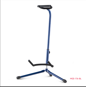 סטנד גיטרה מתכוונן כחול Casa Solo Wave Color עם זרועות תמיכה מסתובבות AWEDA MGS-176WA