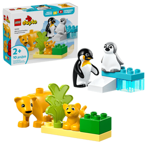 לגו DUPLO – משפחות של חיות בר: פינגווינים ואריות (10442) LEGO