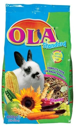 אולה מזון מלא לארנבות 800 גרם OLA