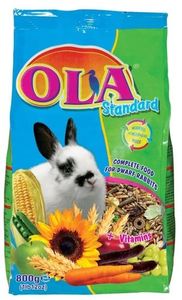 אולה מזון מלא לארנבות 800 גרם OLA