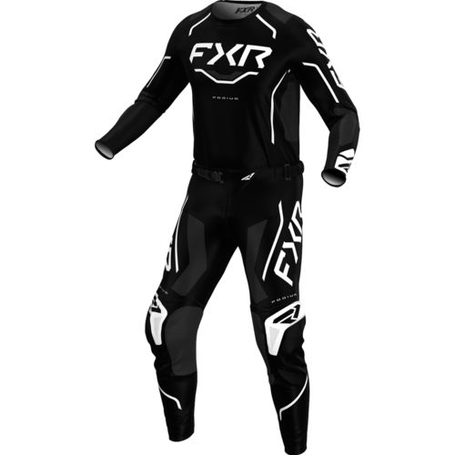 חליפת רכיבה FXR PODIUM GLADIATOR V26 שחור\לבן