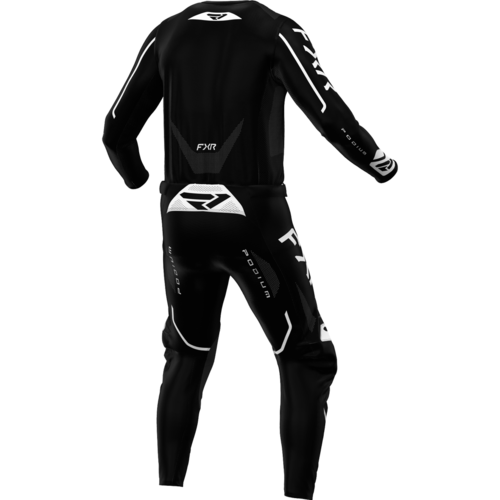 חליפת רכיבה FXR PODIUM GLADIATOR V26 שחור\לבן