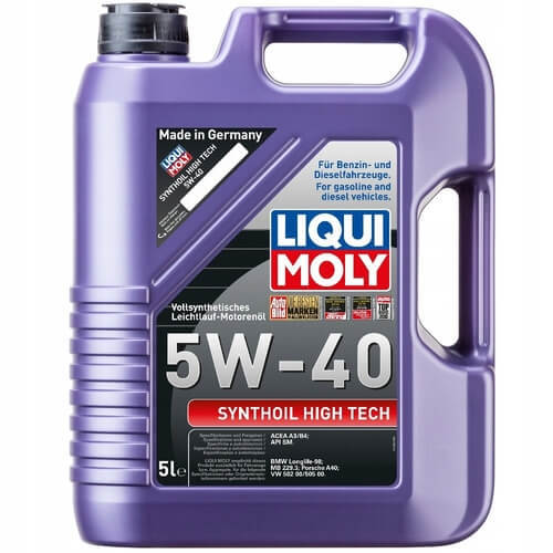 שמן מנוע Liqui Moly Synthoil HighTech 5W-40 | ‏5 ליטר
