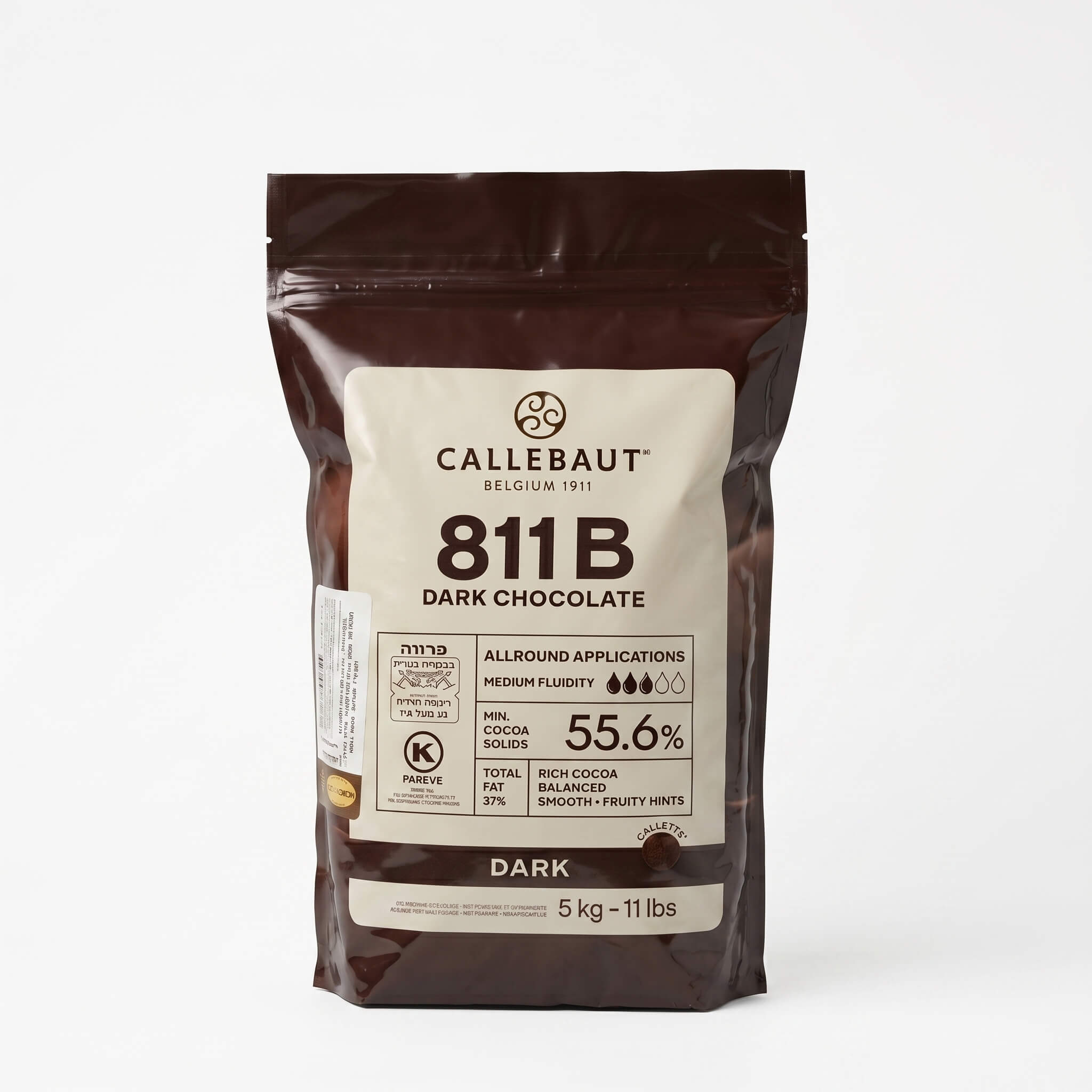 5 קילו שוקולד מריר 55.6% קליבו CALLEBAUT בדץ העדה החרדית