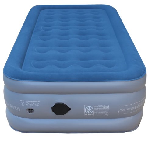 מזרן מתנפח עבה ליחיד כולל משאבה צבע כחול Glamp GTSAB46