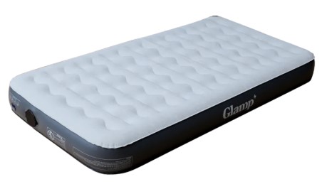 מזרן מתנפח ליחיד כולל משאבה צבע אפור Glamp GSSAB22