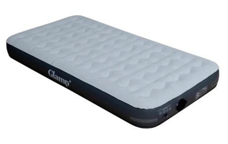 מזרן מתנפח ליחיד כולל משאבה צבע אפור Glamp GSSAB22