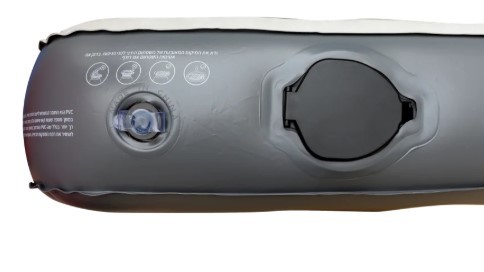 מזרן מתנפח ליחיד כולל משאבה צבע אפור Glamp GSSAB22