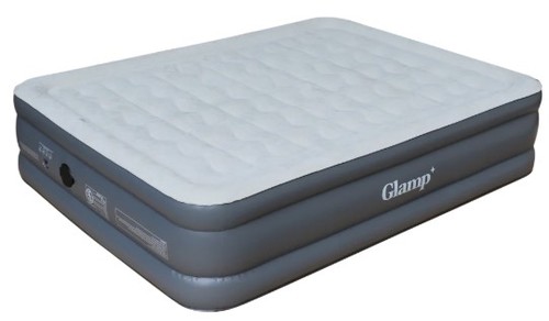 מזרן מתנפח עבה זוגי כולל משאבה צבע אפור כהה Glamp GTDAB46