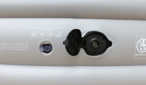 מזרן מתנפח עבה זוגי כולל משאבה צבע אפור כהה Glamp GTDAB46