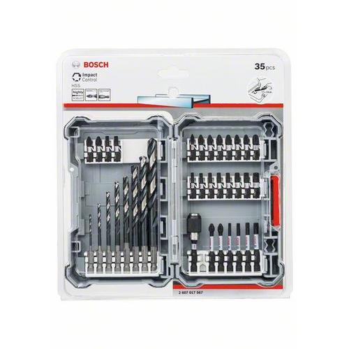 ביטים מובילים ומקדחים 1/4 BOSCH - מארז 35 חלקים
