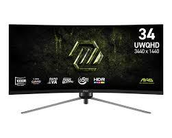 מסך גיימינג קעור MSI MAG 345CQRF E20
