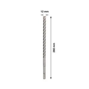 מקדח SDS מידה 12*260 BOSCH PLUS-5X