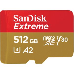 כרטיס זיכרון SanDisk 512GB Extreme UHS-I micro SD