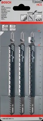 להב משור אנכי T1344D לעץ - מארז 3 יחידות BOSCH