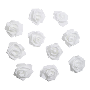 פרח מסול צבע לבן מידה 7 ס"מ 10 יח' בשקית
