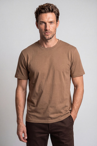 חולצת T-SHIRT חום