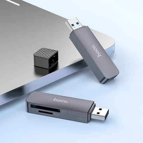 קורא כרטיסי זיכרון בחיור USB3.0 מבית HOCO דגם HB45 