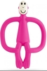 נשכן קופיף עם מברשת שיניים ראשונה ורוד Mathchstick Monkey