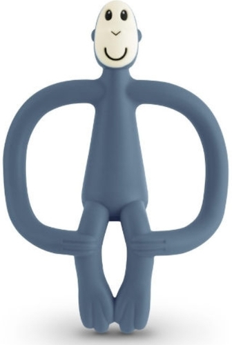 נשכן קופיף עם מברשת שיניים ראשונה כחול Matchstick Monkey