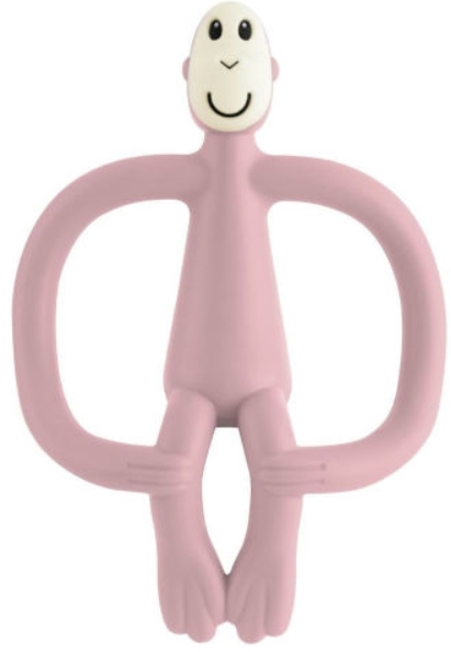 נשכן קופיף עם מברשת שיניים ראשונה ורוד Matchstick Monkey