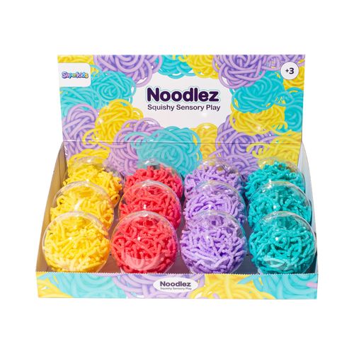 Noodlez משחק סנסורי נודלס 50 גרם (מגוון צבעים)