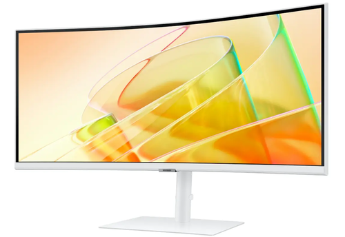 מסך מחשב ‏34 ‏אינטש Samsung ViewFinity S6 S34C650TAM UWQHD סמסונג צבע לבן