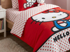 סט מצעים למיטת יחיד Hello Kitty – 100% כותנה