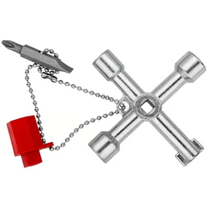 מפתח לארונות חשמל, 5 צורות ומברג 001103 Knipex קניפקס