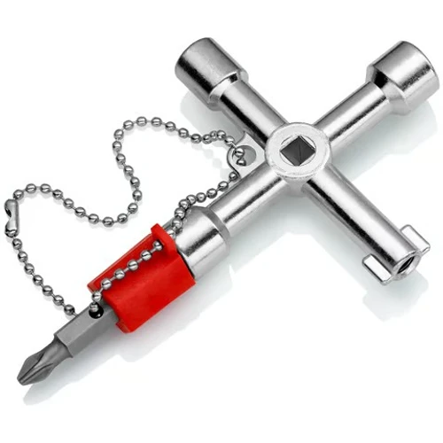 מפתח לארונות חשמל, 5 צורות ומברג 001103 Knipex קניפקס