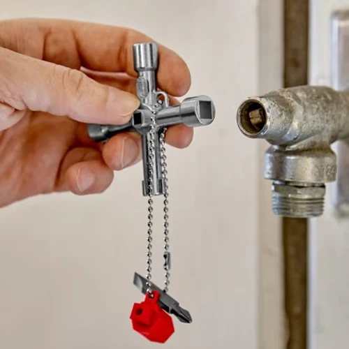 מפתח לארונות חשמל, 5 צורות ומברג 001103 Knipex קניפקס