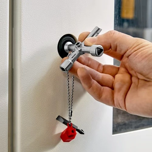 מפתח לארונות חשמל, 5 צורות ומברג 001103 Knipex קניפקס