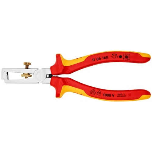 מקלף בידוד אוניברסלי מבודד עד 1000V דגם 1106160 Knipex קניפקס