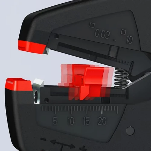 מקלף בידוד אוטומטי מתכוונן EvoStrip דגם 1240200 Knipex קניפקס