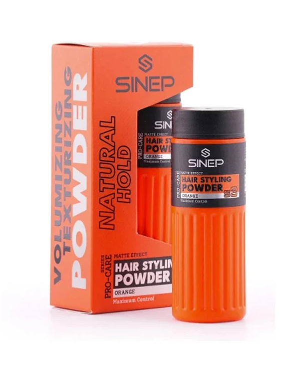 SINEP Powder Wax S3 ORANGE – אבקת נפח לשיער לשליטה חזקה 20 גרם
